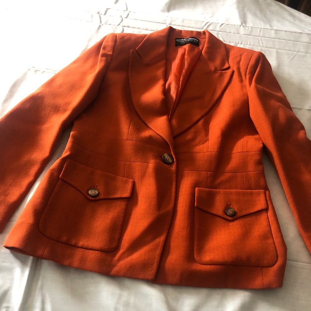Herbert Grossman, orange wool blazer